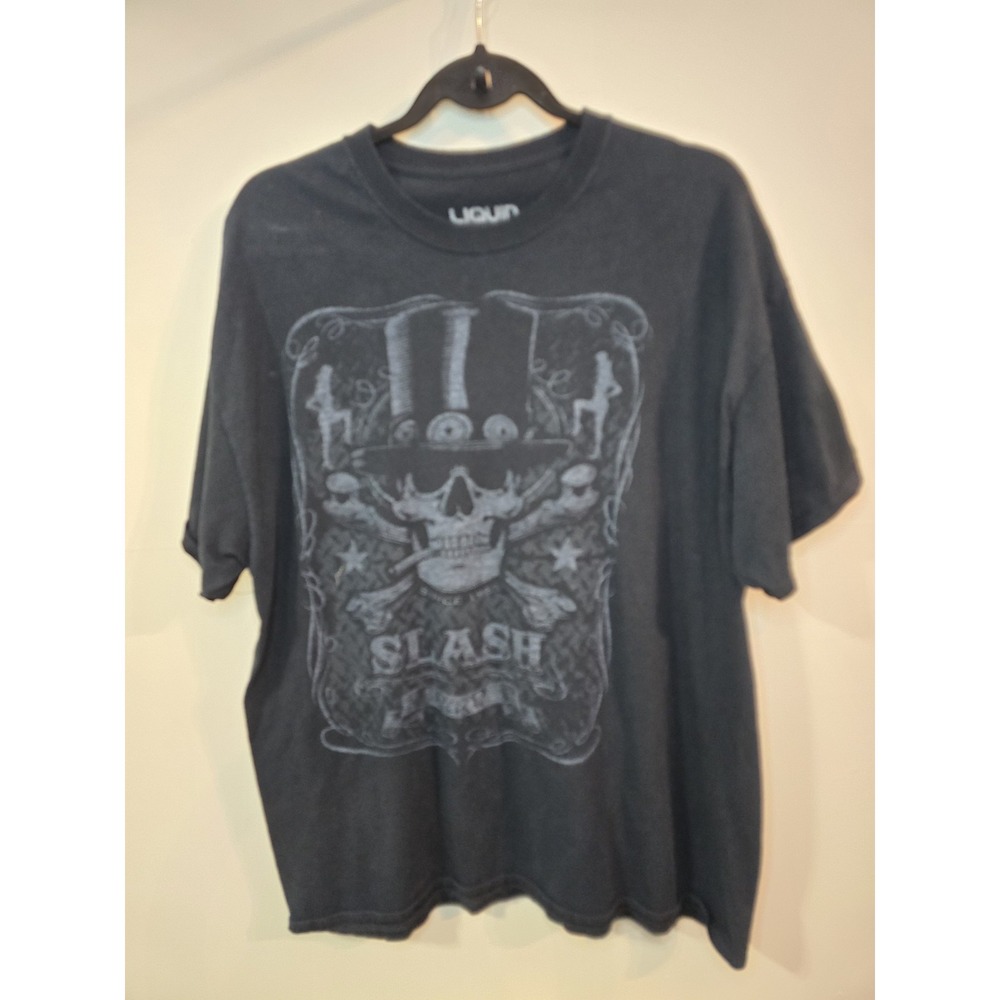 Liquid Blue Men's T-shirt‎ Black Bottle Of Slash